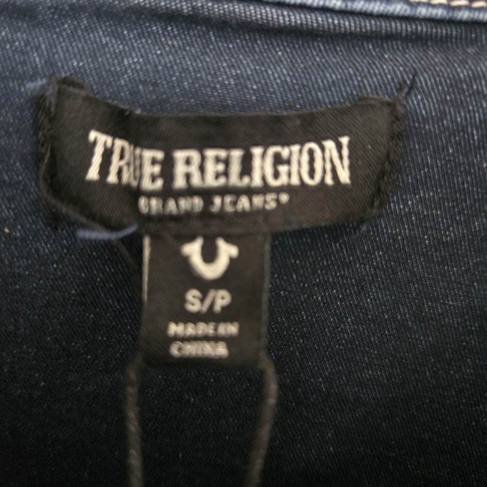 True Religion Blue Denim Shirt - Picture 5 of 7